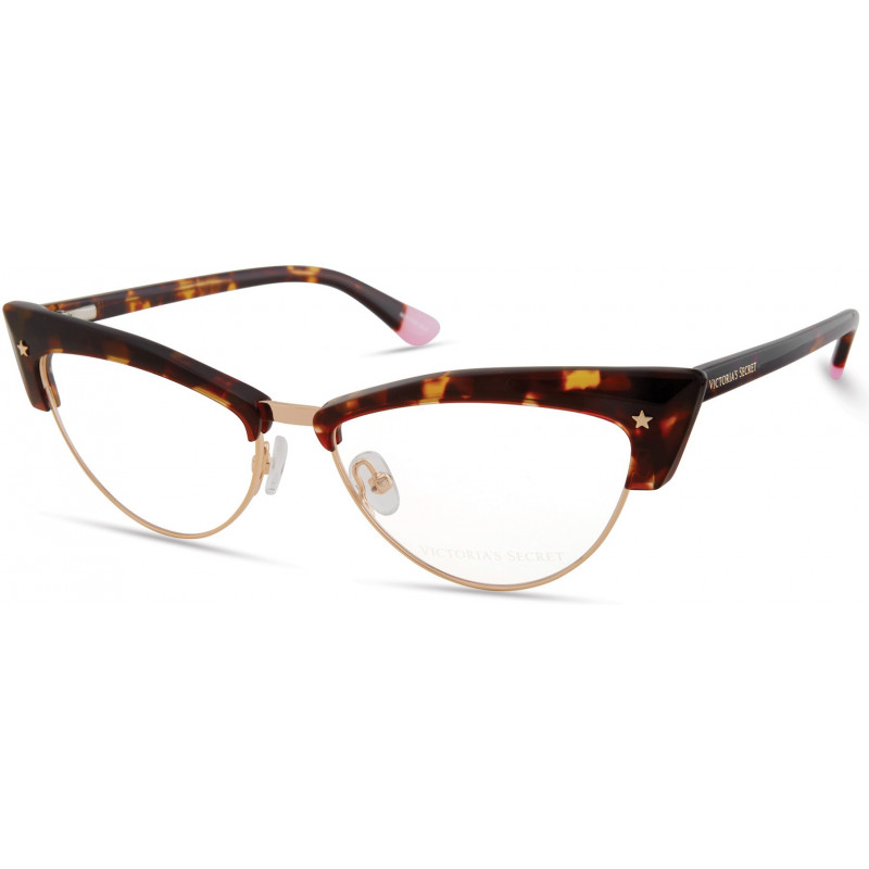 Eyeglasses Victoria's Secret VS 5018 052 Gold/Tortoise Rim W/ Gold Star On End Pieces Tortoise Temple Eyeglasses Victoria's Secret VS 5018 052 Gold/Tortoise Rim W/ Gold Star On End Pieces Tortoise Temple