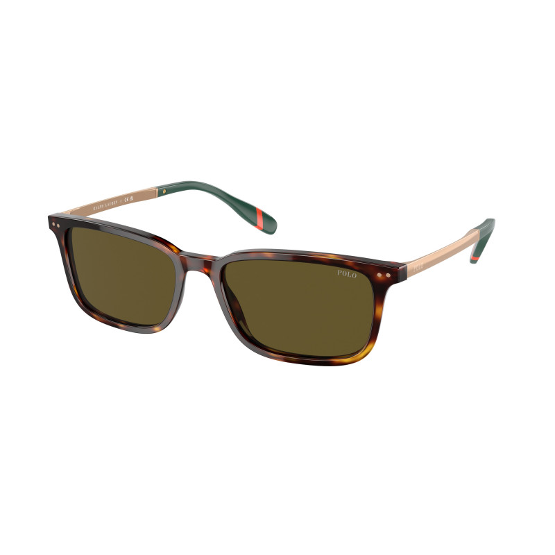Sunglasses Polo PH 4212 F 613773 Shiny Brown Tortoise Olive Gre 55mm