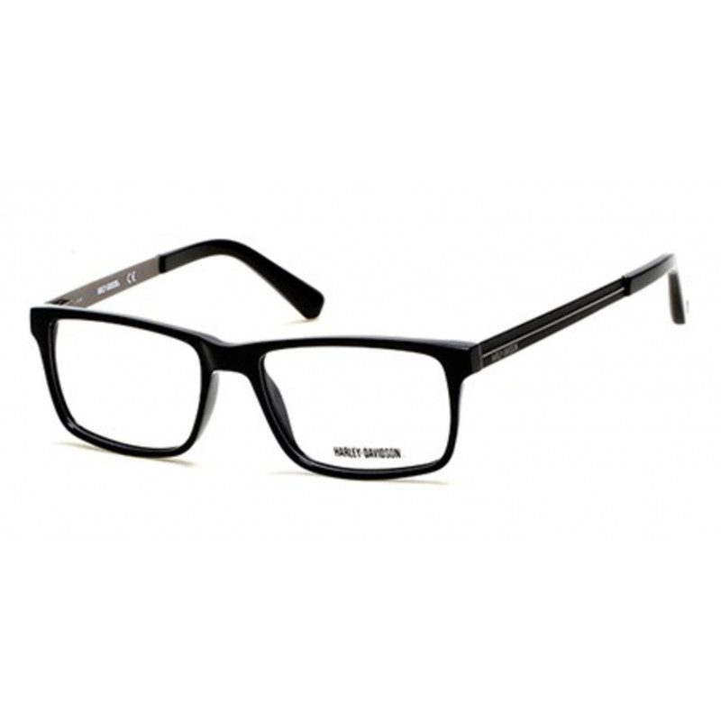 Eyeglasses Harley-Davidson HD 0752 001 Shiny Black / Black/Monocolor Eyeglasses Harley-Davidson HD 0752 001 Shiny Black / Black/Monocolor