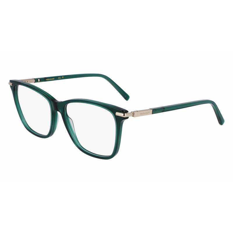 Eyeglasses FERRAGAMO SF 3013 317 Transparent Green Eyeglasses FERRAGAMO SF 3013 317 Transparent Green
