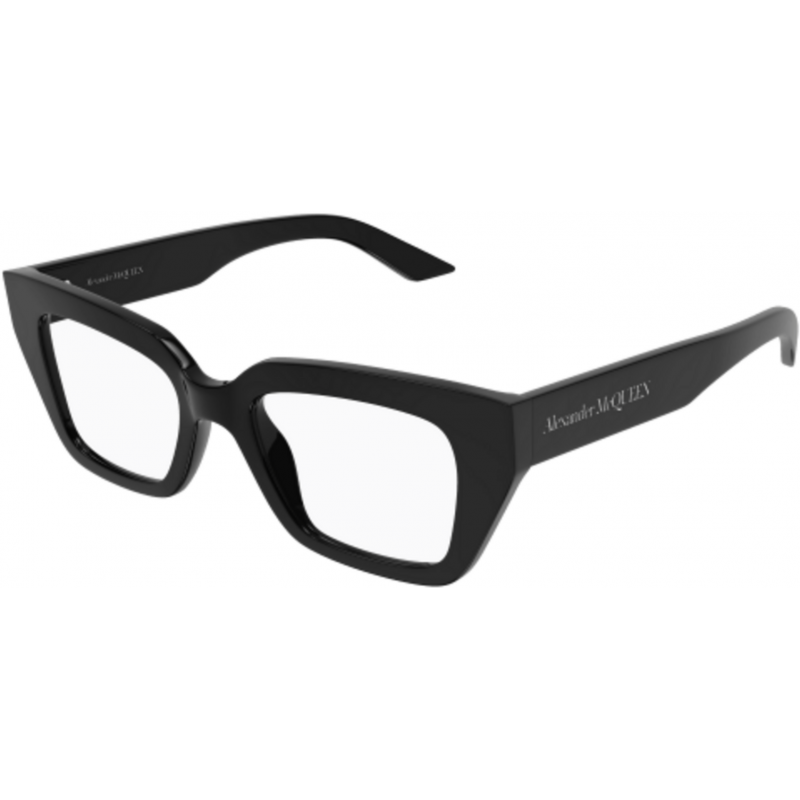 Eyeglasses Alexander McQueen AM 0453 O- 001 Black / Transparent 49mm