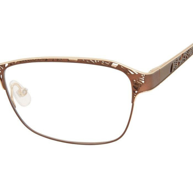 Eyeglasses Liz Claiborne L 655 09Q Brown Eyeglasses Liz Claiborne L 655 09Q Brown