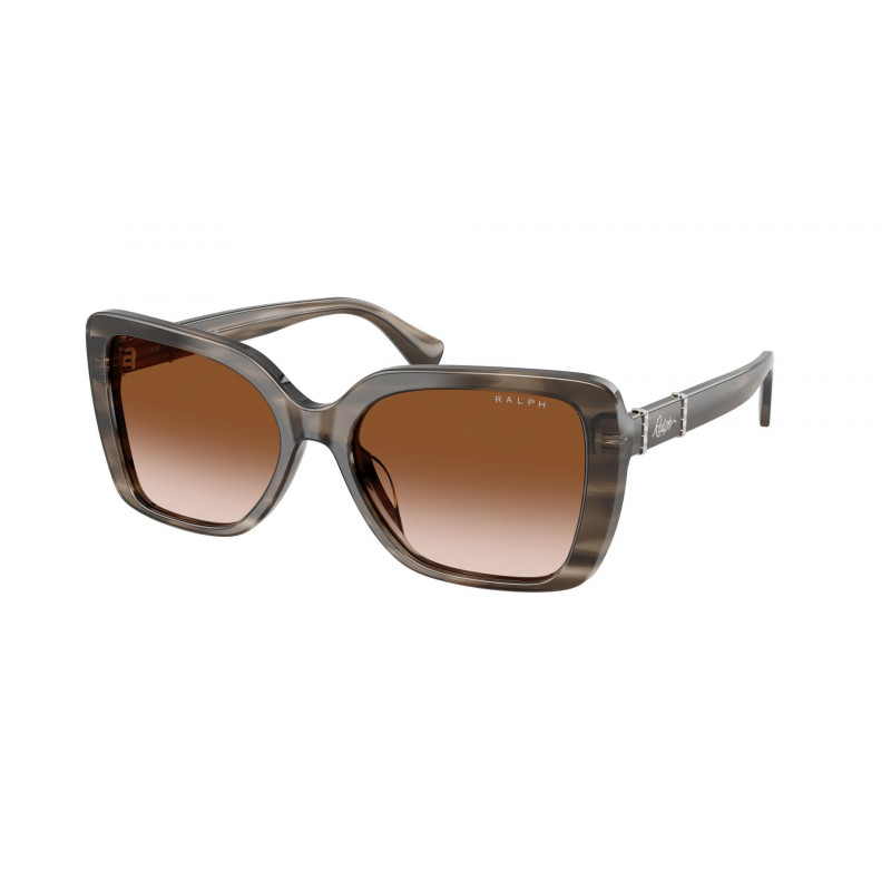 Sunglasses Ralph RA 5356 U 638313 Grey And Crystal Striped / Gradient Brown Polyamide Standard 55mm