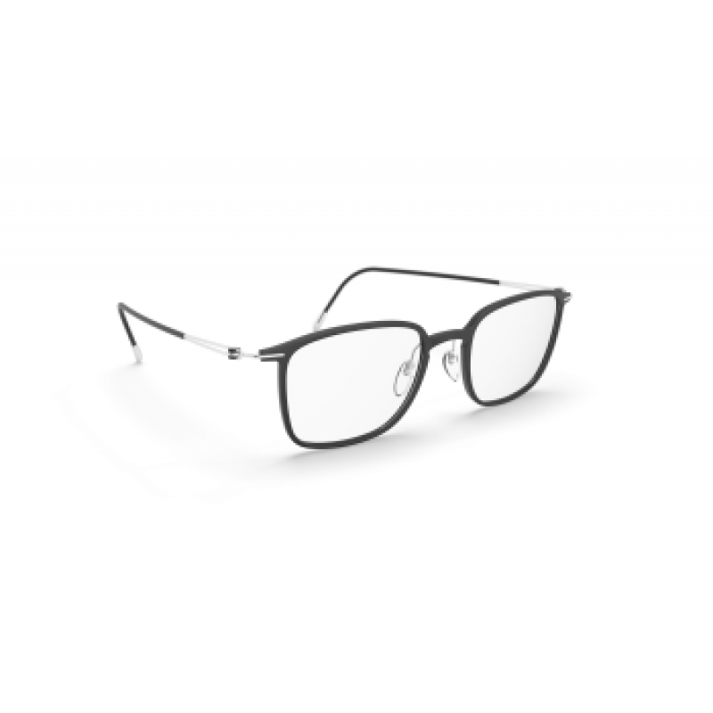 Eyeglasses Silhouette Lite Spirit Full Rim 2926 9000 Blacke Matte / Silver 48mm