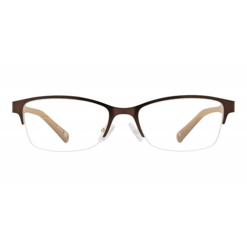Eyeglasses Liz Claiborne L 456 UFM Brown Gold Eyeglasses Liz Claiborne L 456 UFM Brown Gold