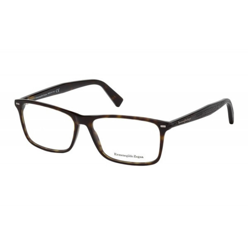 Eyeglasses Ermenegildo Zegna EZ 5069 - 3 052 Dark Havana Clear Lens