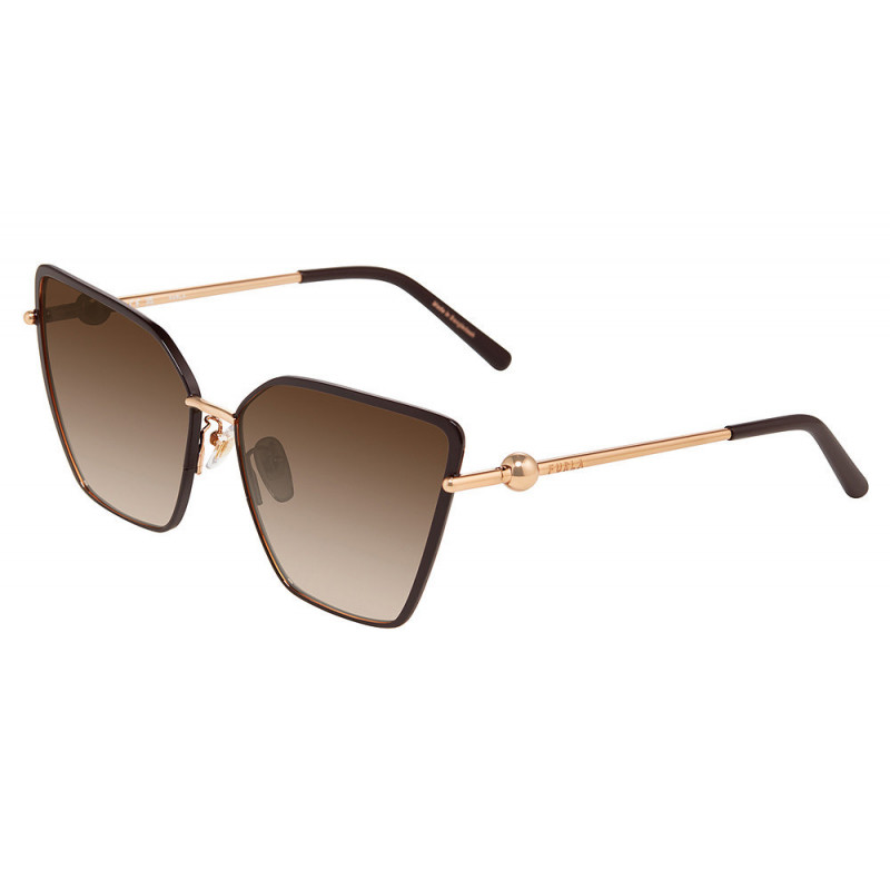Sunglasses Furla SFU 890 Copper Gold W Color Parts / 02a Sunglasses Furla SFU 890 Copper Gold W Color Parts / 02a
