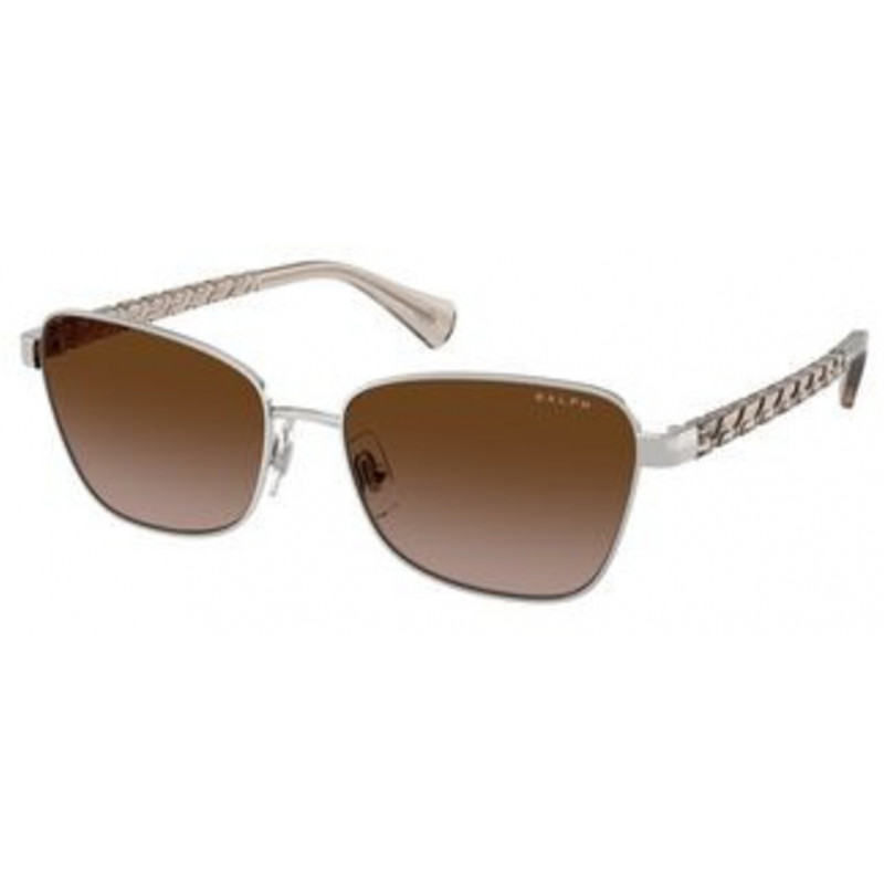Sunglasses Ralph RA 4149 949213 Shiny Silver / Gradient Brown Polyamide Standard 56mm