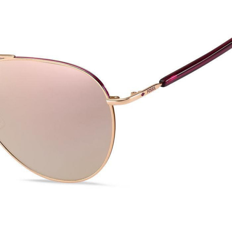 Sunglasses Fossil FOS 3102 /G/S Asian fit U20J 0j Rose Gold Multilayer Sunglasses Fossil FOS 3102 /G/S Asian fit U20J 0j Rose Gold Multilayer