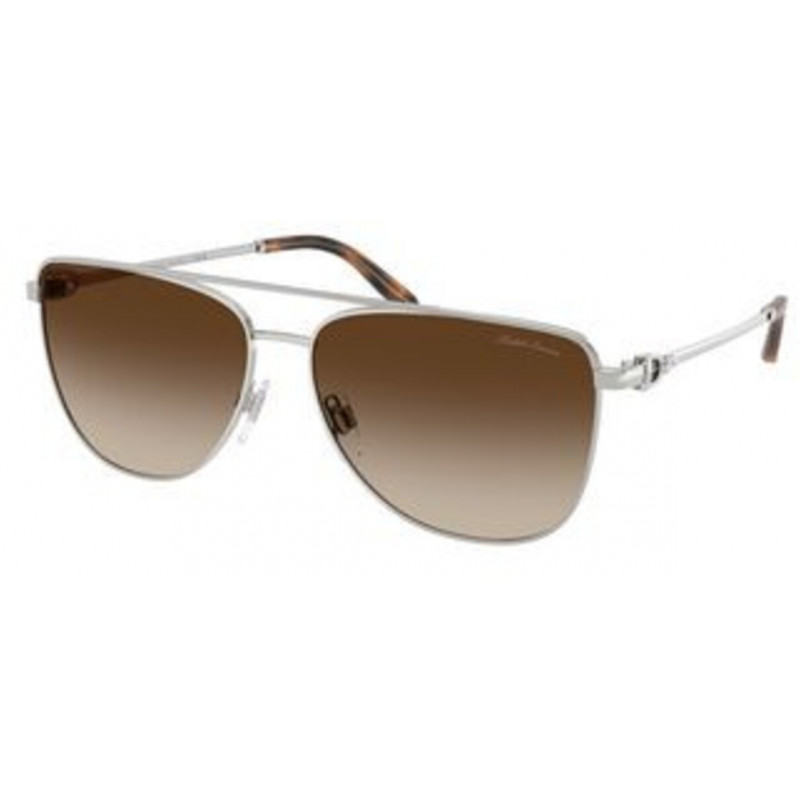 Sunglasses Ralph Lauren RL 7096 900113 Shiny Silver / Gradient Brown Policarbonate Standard 59mm