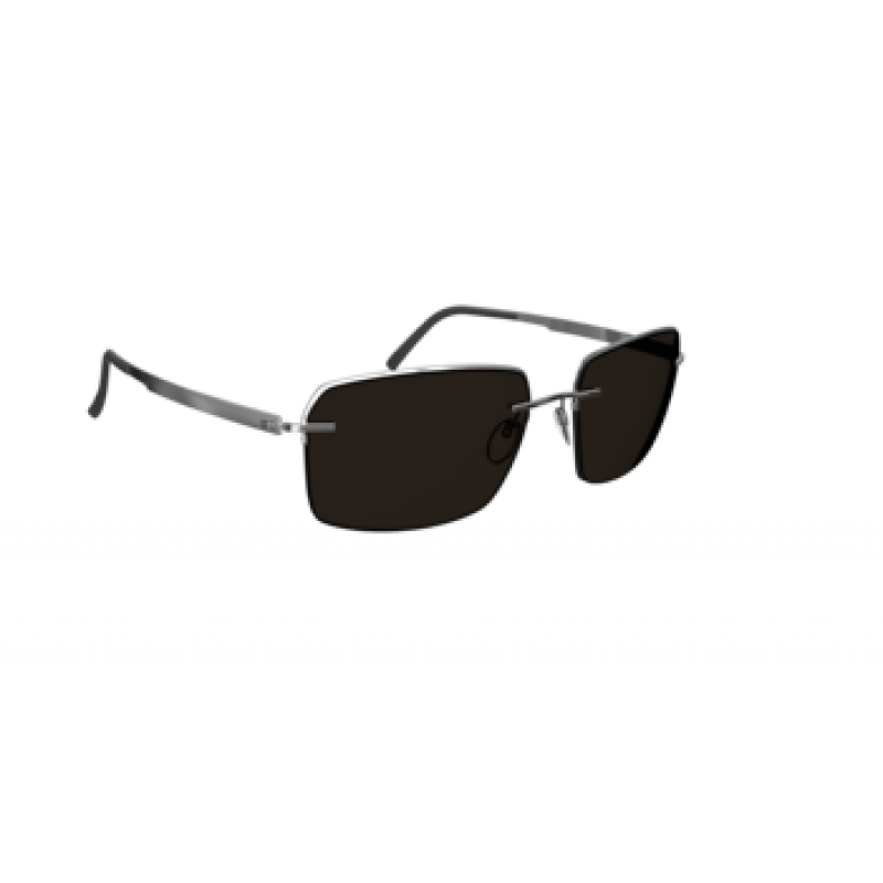 Sunglasses Silhouette Croisette Club 8725 7000 Rhodium/Black Sunglasses Silhouette Croisette Club 8725 7000 Rhodium/Black