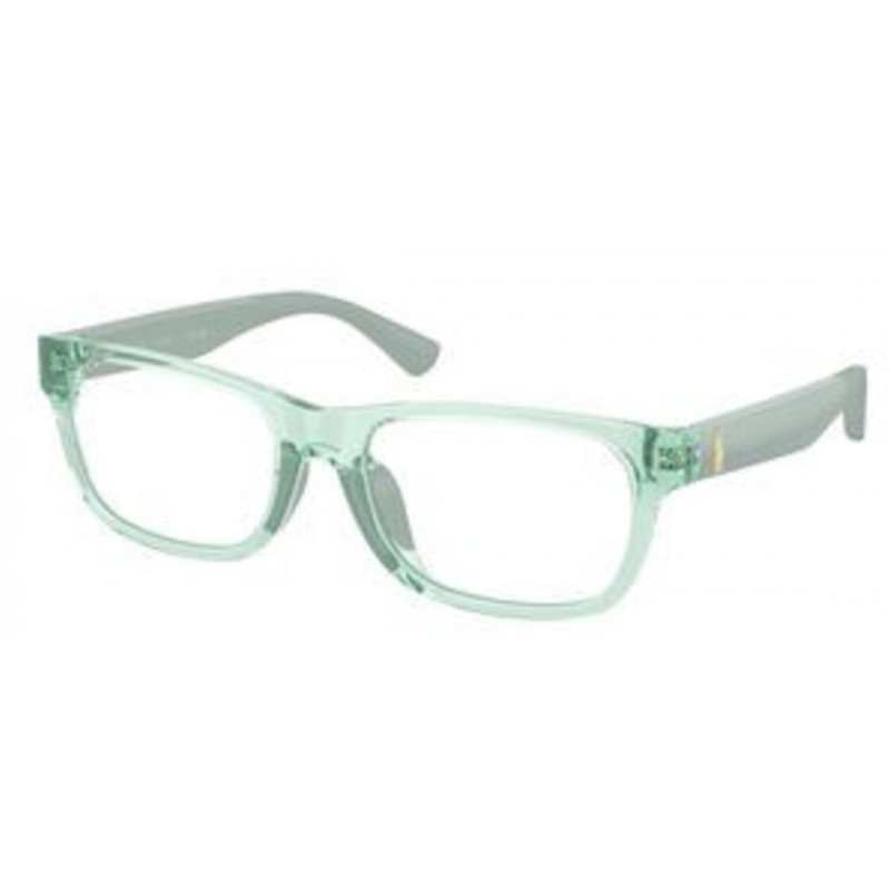 Eyeglasses Polo Prep PP 8555 U 6367 Shiny Transparent Light Green / Demo Lens 49mm
