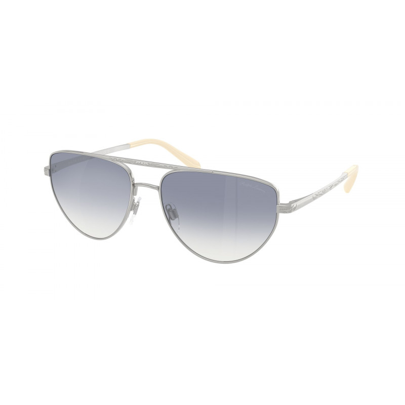 Sunglasses Ralph Lauren RL 7090 90017B Shiny Silver / Clear Grad Blue Mirror Policarbonate Standard 59mm
