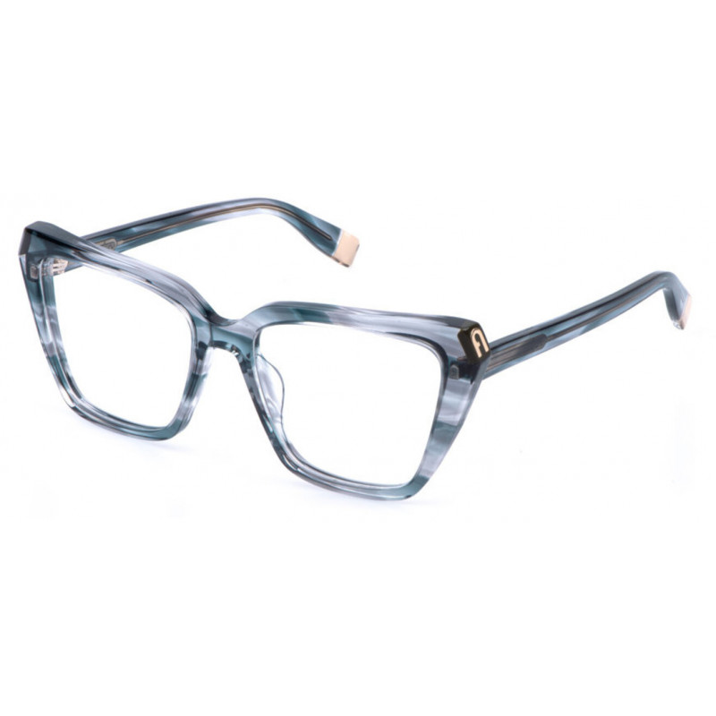 Sunglasses Furla VFU 988 V 0gbl Striped Blue/Grey 54mm
