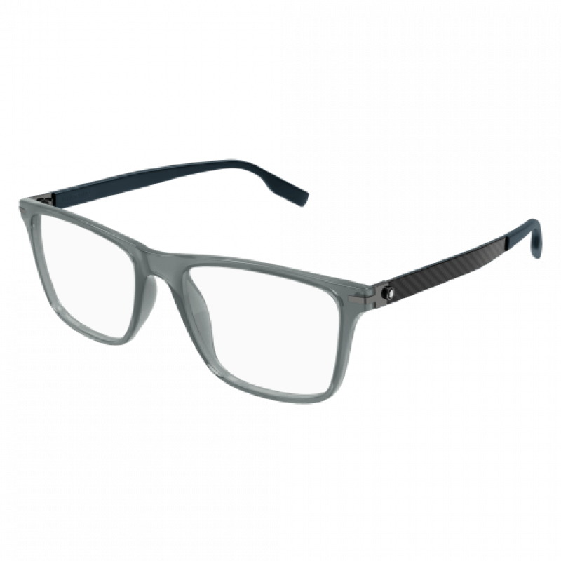 Eyeglasses Montblanc MB 0251 O- 003 Grey / Transparent Green 54mm
