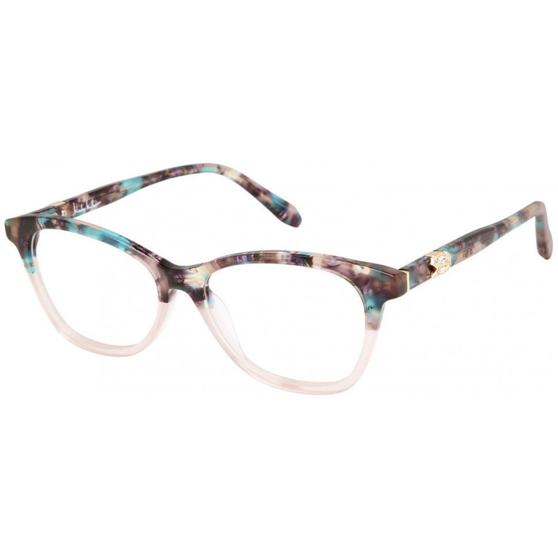 Eyeglasses Nicole Miller LAVAL C02 Teal / Lavender 53mm