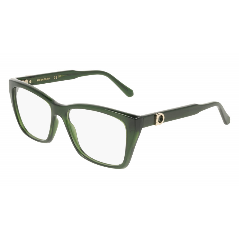 Eyeglasses FERRAGAMO SF 3030 E 317 Transparent Green Eyeglasses FERRAGAMO SF 3030 E 317 Transparent Green