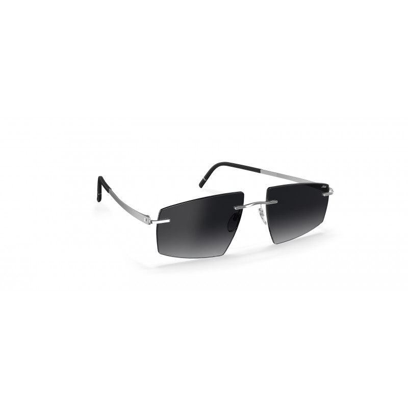Sunglasses Silhouette Escondido Rimless 8747 7000 Rhodium/Black Sunglasses Silhouette Escondido Rimless 8747 7000 Rhodium/Black