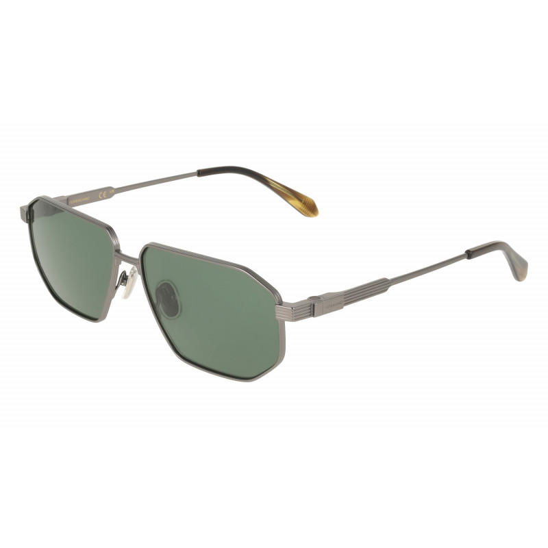 Sunglasses FERRAGAMO SF 340 S 071 Matte Dark Ruthenium 59mm