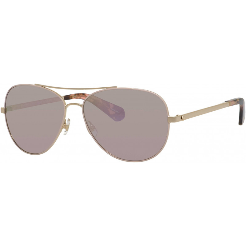 kate spade avaline aviator sunglasses rose gold