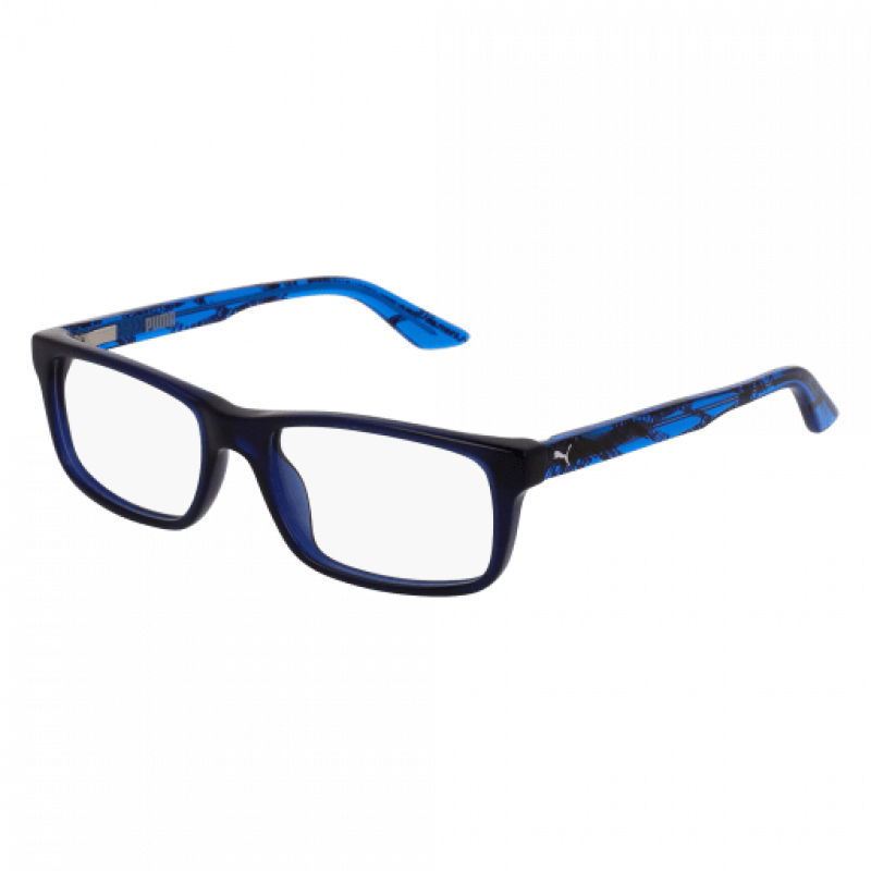 Eyeglasses Puma PJ 0009 O- 002 Blue / Transparent Light-blue 49mm