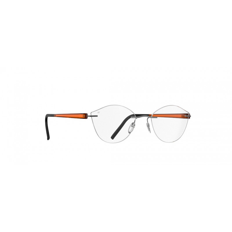 Eyeglasses Silhouette The Sky Demo Rimless 5600 6510 Vivid Orange 52mm
