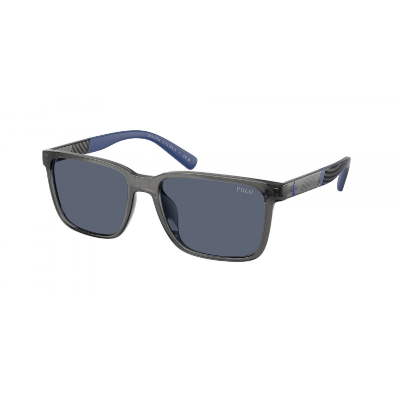Sunglasses Polo PH 4189 U 579987 Shiny Transparent Grey / Dark Blue Policarbonate Standard 55mm