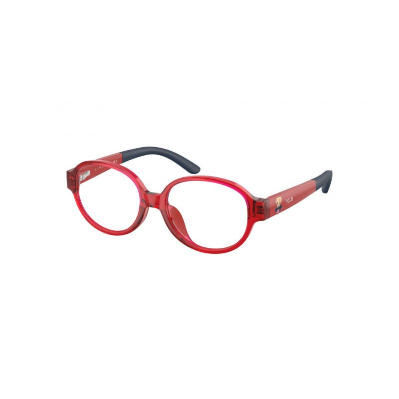 Eyeglasses Polo Prep PP 8552 U 5102 Shiny Transparent Red / Demo Lens Eyeglasses Polo Prep PP 8552 U 5102 Shiny Transparent Red / Demo Lens