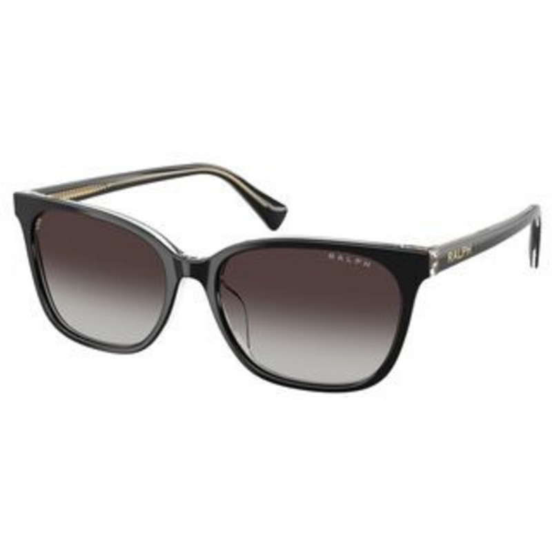Sunglasses Ralph RA 5348 U 62978G Black On Transparent / Gradient Grey Polyamide Standard 56mm