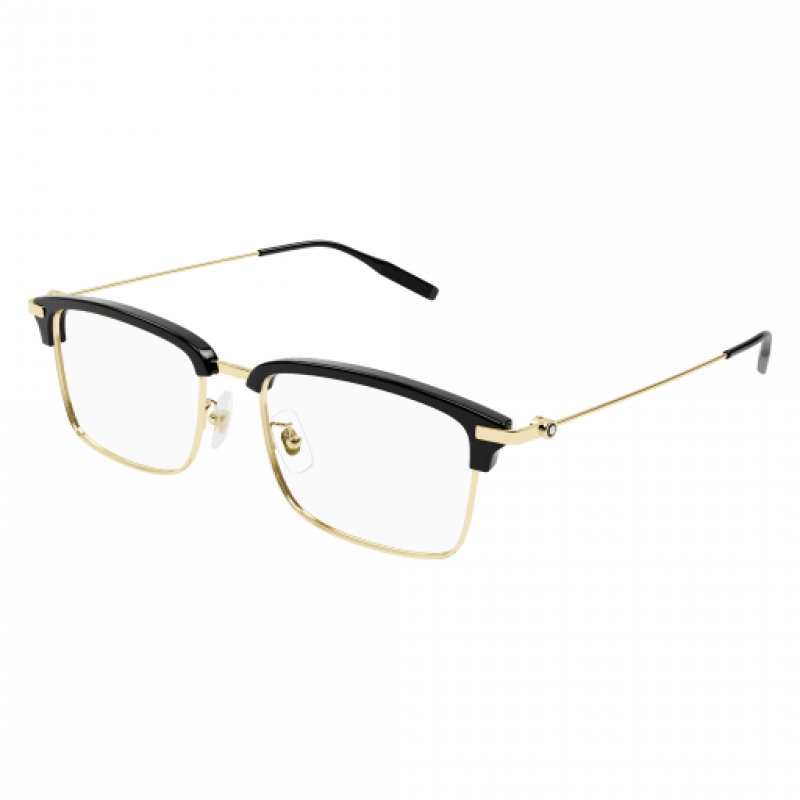 Eyeglasses Montblanc MB 0318 OA- 002 Black / Transparent Gold 55mm