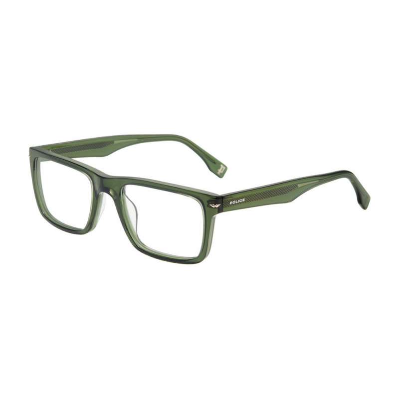 Sunglasses Police VPLQ 64 0m26 Transparent Green - Sunglasses Police VPLQ 64 0m26 Transparent Green -