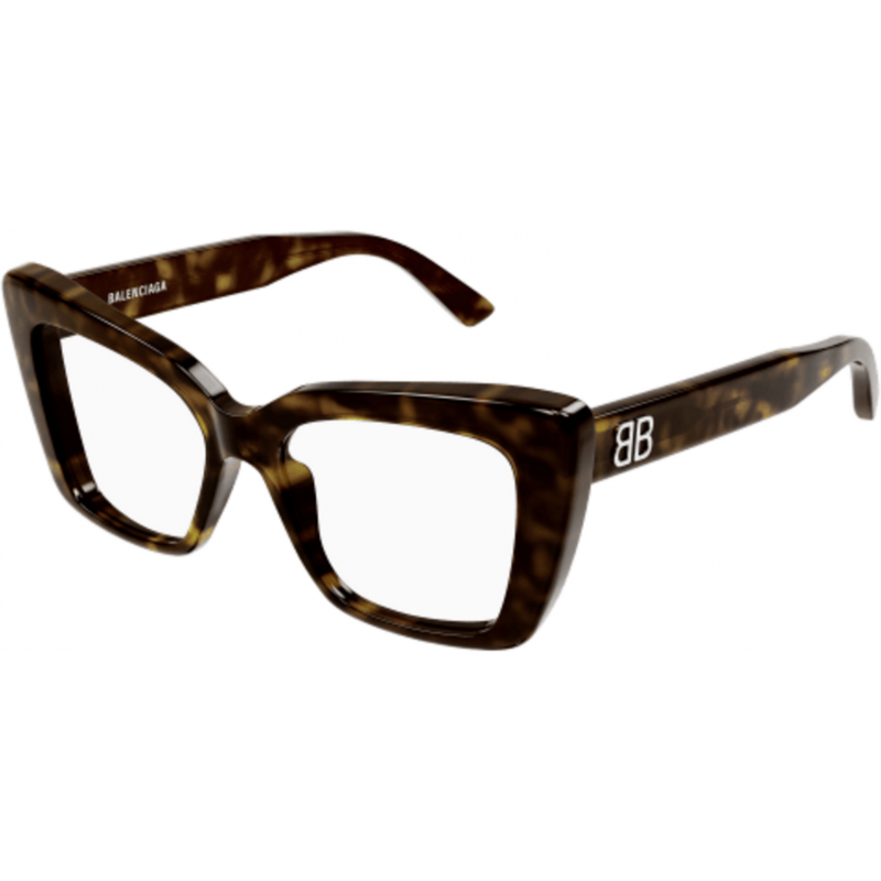 Eyeglasses Balenciaga BB 0297 O- 002 Havana / Transparent 52mm