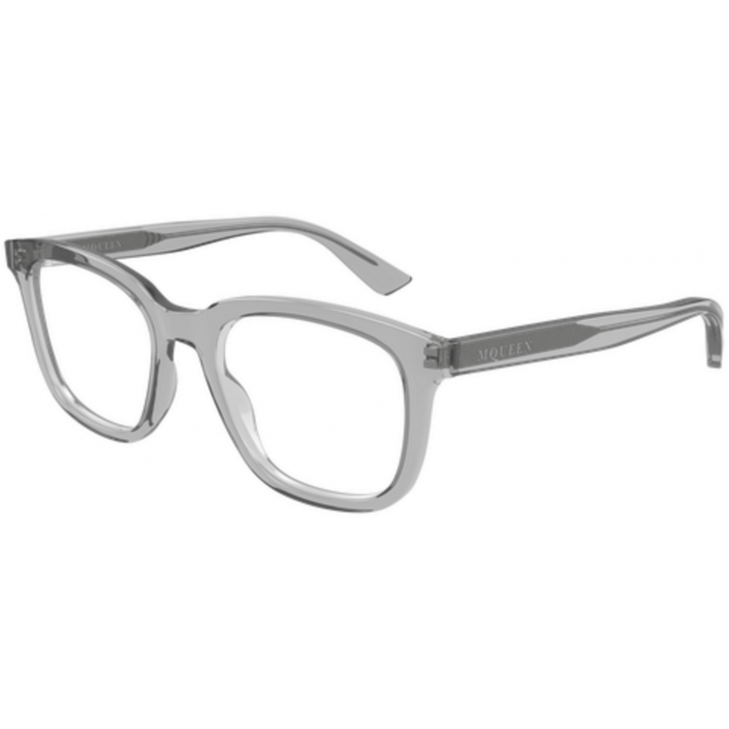 Eyeglasses Alexander McQueen AM 0539 O- 006 Grey / Transparent 52mm