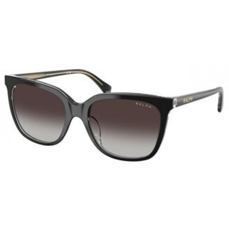 Sunglasses Ralph RA 5343 U 62978G Shiny Black On Transparent / Grey Gradient Polyamide Standard 55mm