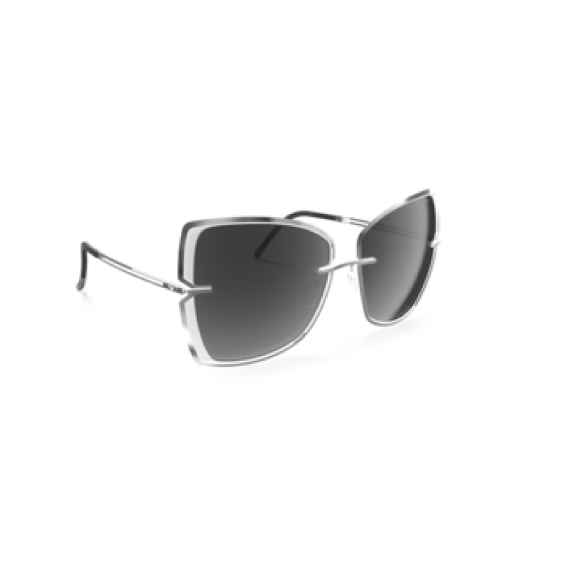 Sunglasses Silhouette New York Sky 8184 7000 Rhodium / White Sunglasses Silhouette New York Sky 8184 7000 Rhodium / White