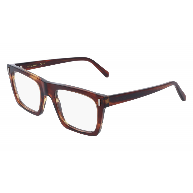 Eyeglasses FERRAGAMO SF 3029 216 Striped Brown Eyeglasses FERRAGAMO SF 3029 216 Striped Brown