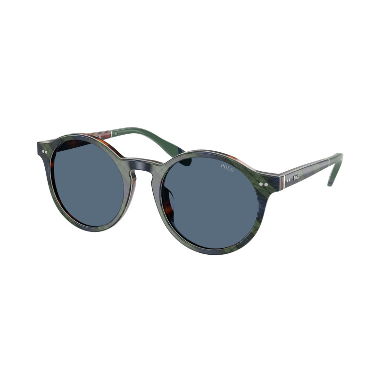 Sunglasses Polo PH 4204 U 562180 Shiny Tartan Blue/Green Dark B 53mm