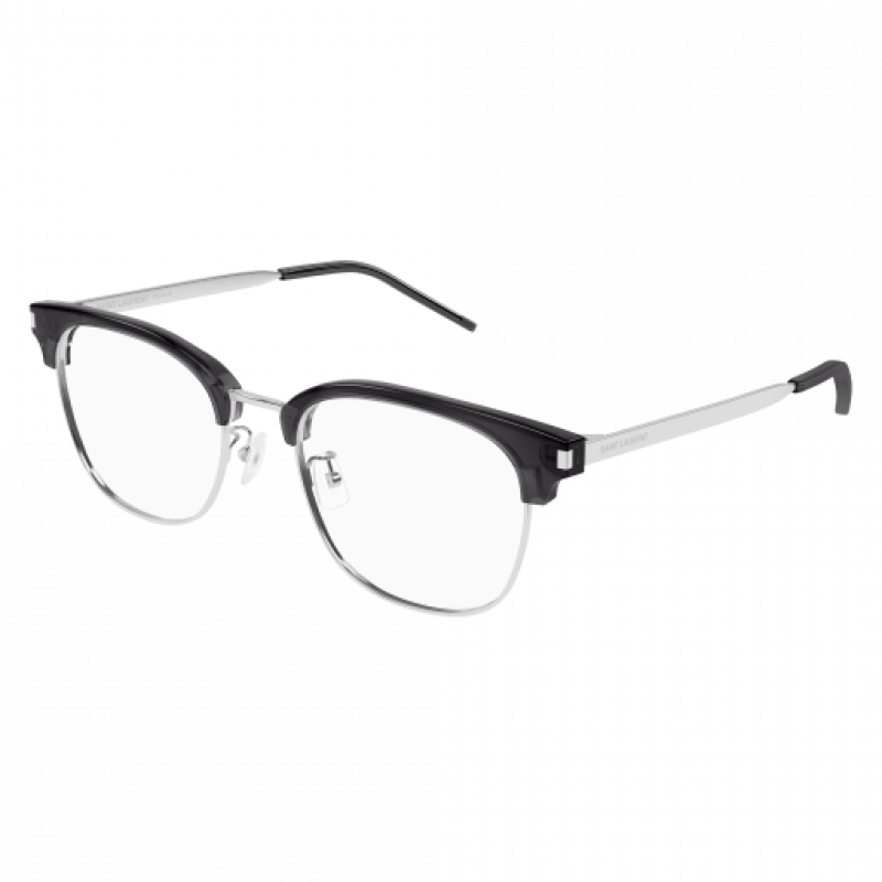 Eyeglasses Saint Laurent SL 649 /F- 004 Grey / Transparent Silver 54mm