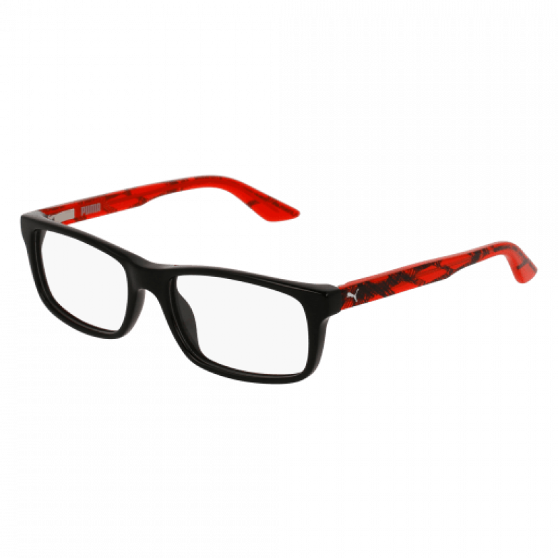 Eyeglasses Puma PJ 0009 O- 001 Black / Transparent Red 49mm