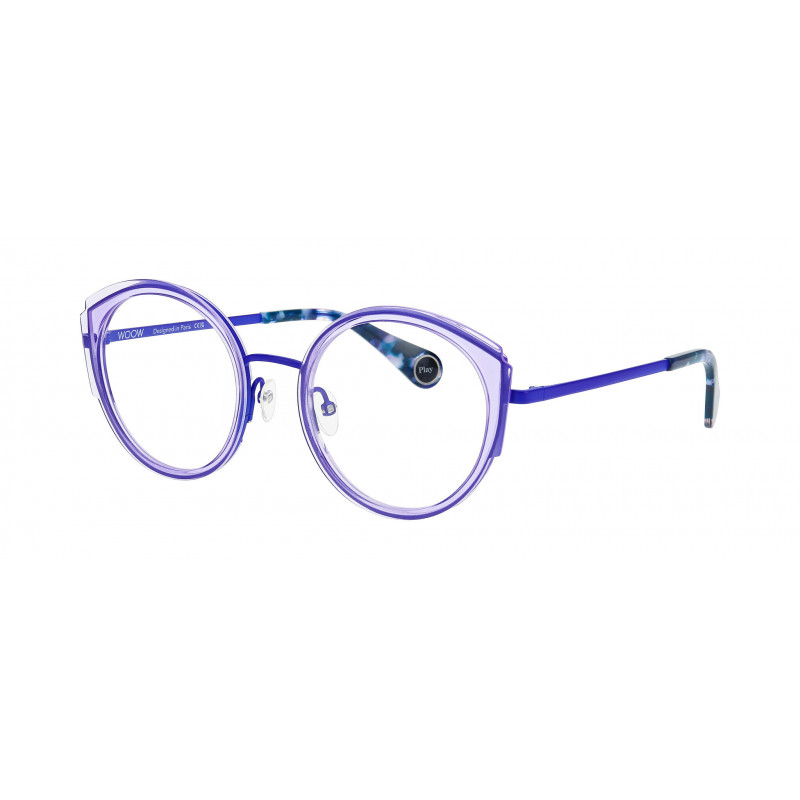 Eyeglasses WOOW FAIR PLAY 1 0148 Sweet Transparent Violet / Nosepad 51mm