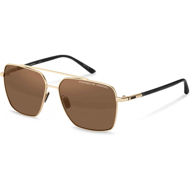 Sunglasses Porsche Design P 8974 d406 Gld/Blk W/ Brn Pol Len 61mm