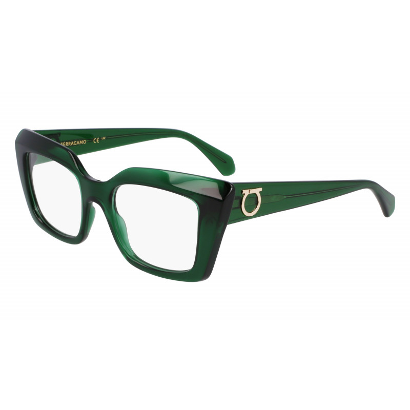 Eyeglasses FERRAGAMO SF 3008 317 Transparent Green 50mm