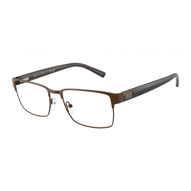 Eyeglasses Armani Exchange AX 1019 6083 Matte Brown Demo Lens 54mm