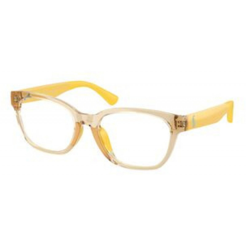 Eyeglasses Polo Prep PP 8553 U 5756 Shiny Transparent Light Yellow / Demo Lens 47mm