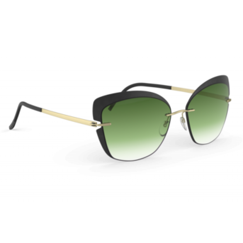 Sunglasses Silhouette Accent Shades 8166 9240 Black / Champagne Sunglasses Silhouette Accent Shades 8166 9240 Black / Champagne