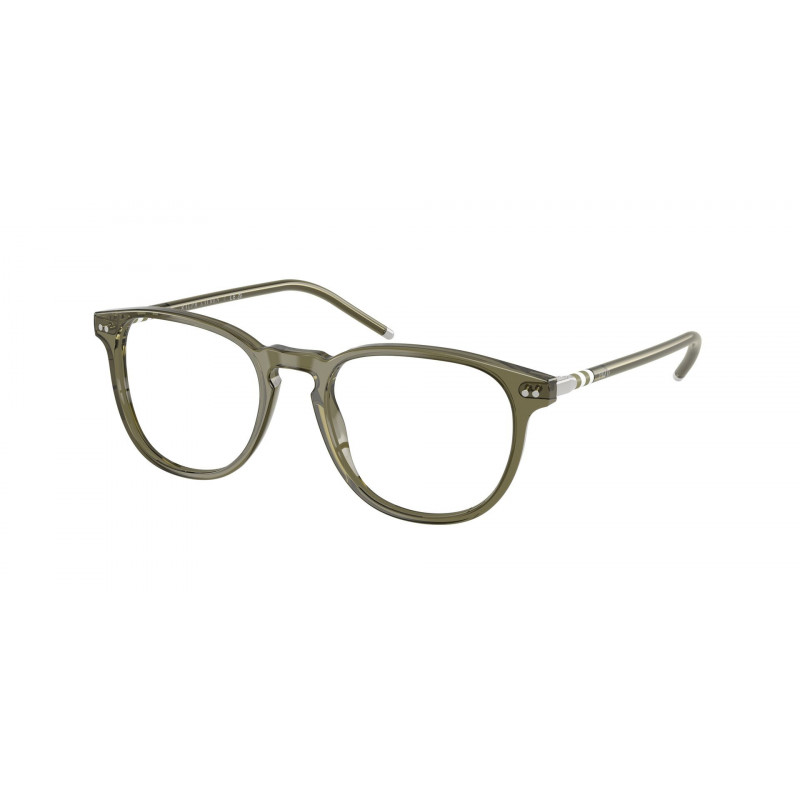 Eyeglasses Polo PH 2225 6284 Shiny Transparent Olive Green / Demo Lens 52mm