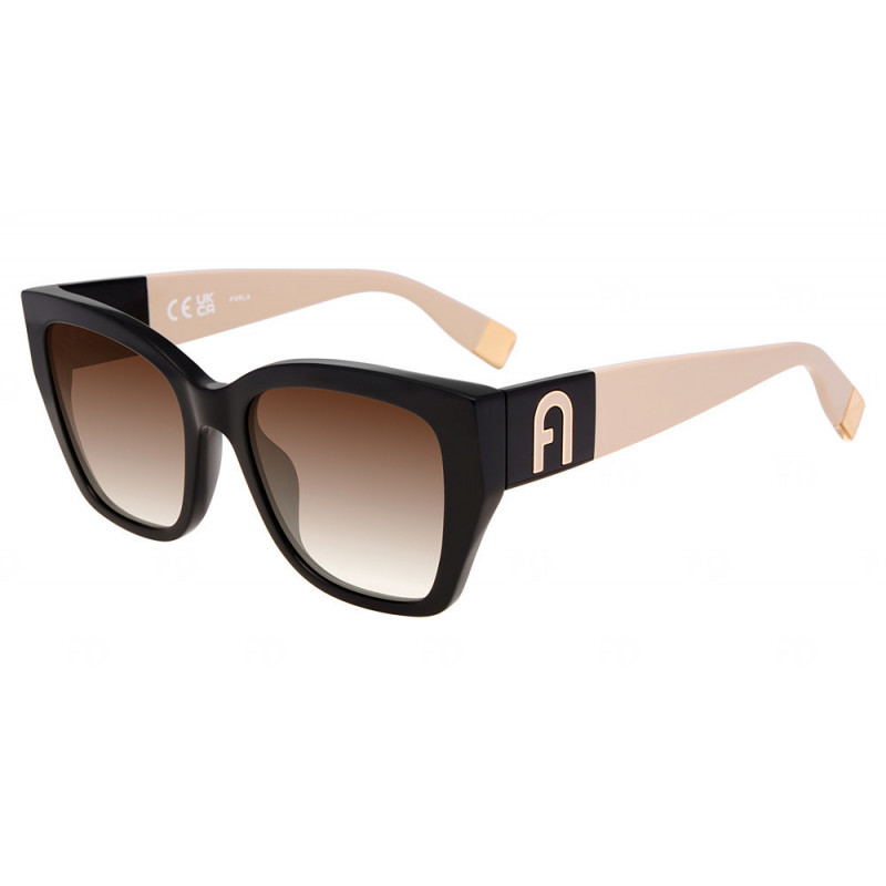 Sunglasses Furla SFUB 48 V 700y Black Cream 54mm