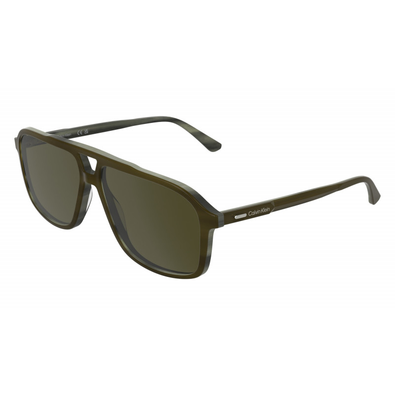 Sunglasses CK 25534 S 317 Transparent Striped Khaki 59mm
