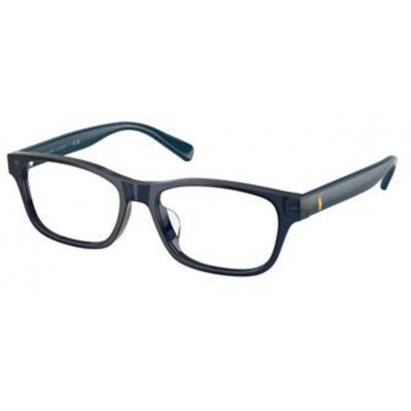 Eyeglasses Polo PH 2306 D 5465 Shiny Transparent Navy Blue / Demo Lens 54mm