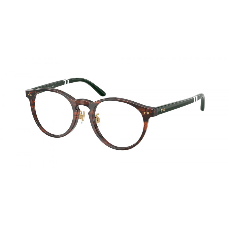 Eyeglasses Polo PH 2297 F 6315 Shiny Striped Brown / Demo Lens 48mm